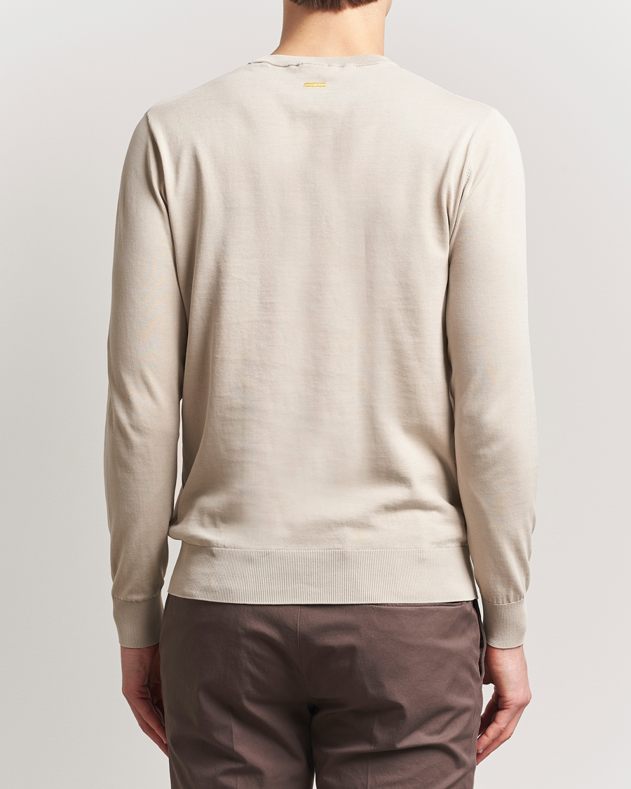 Men | Sweaters & Knitwear | Aspesi | Rib Cotton Crew Neck Beige