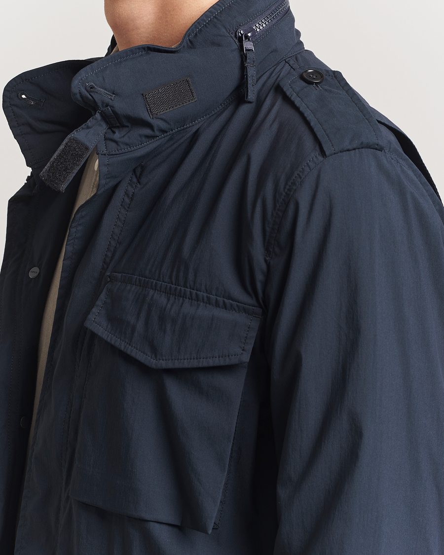 Men | Coats & Jackets | Aspesi | Lightweight Cotton Field Jacket Navy