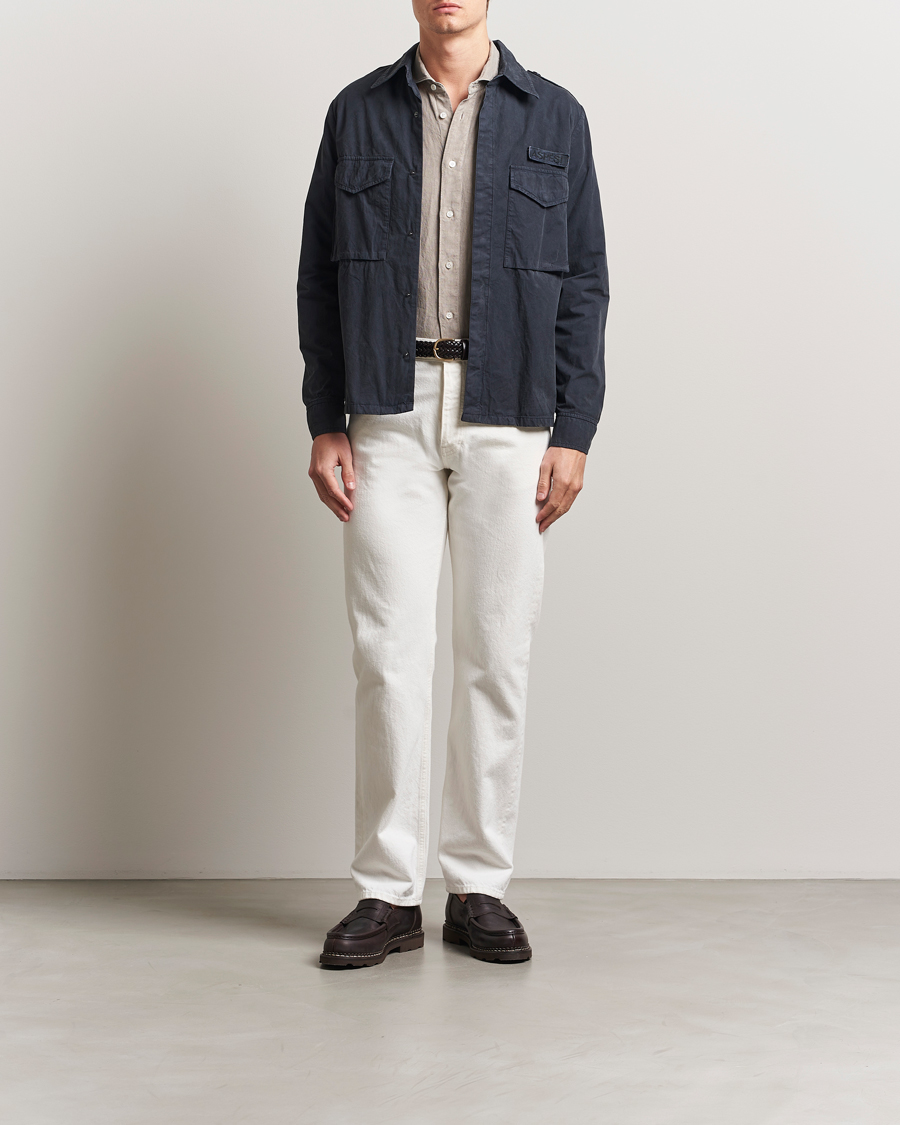 Men | Coats & Jackets | Aspesi | Cotton Field Shirt Navy