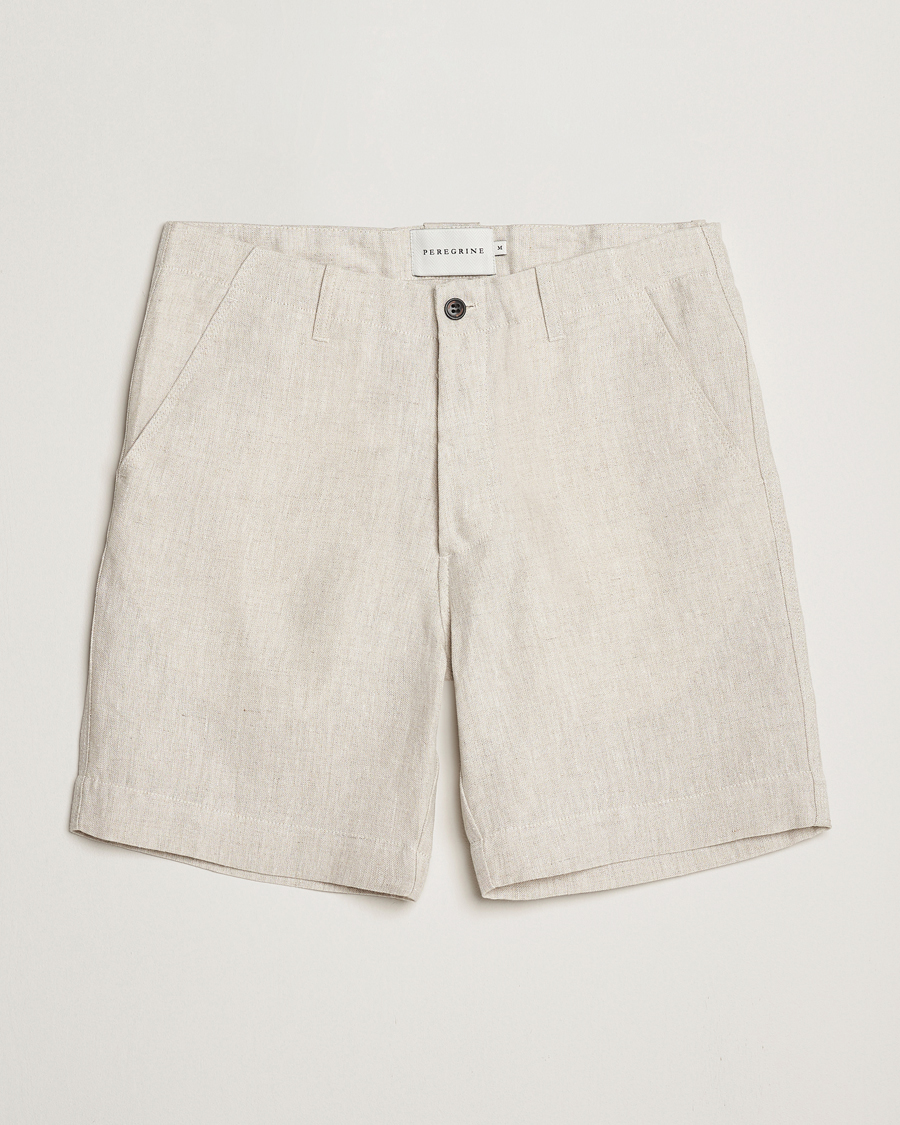 Men | Shorts | Peregrine | Grange Linen Shorts Natural