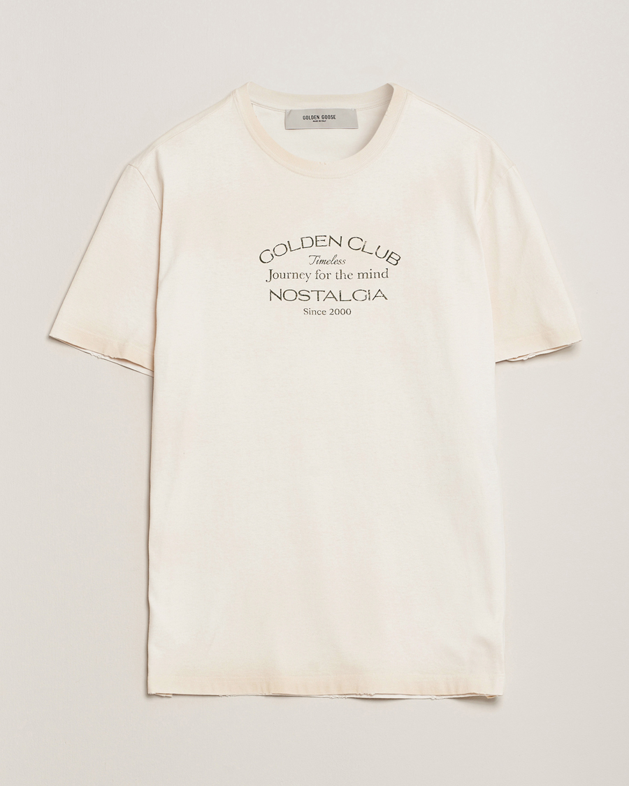 Golden Goose Short Sleeve Journey T-Shirt Heritage White at