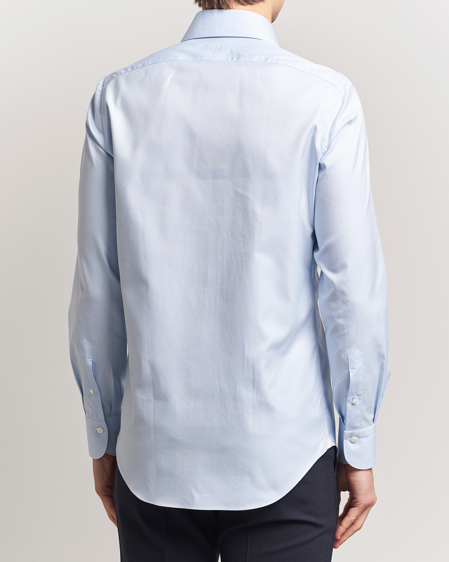 Men | Shirts | Finamore Napoli | Milano Slim Royal Oxford Dress Shirt Light Blue