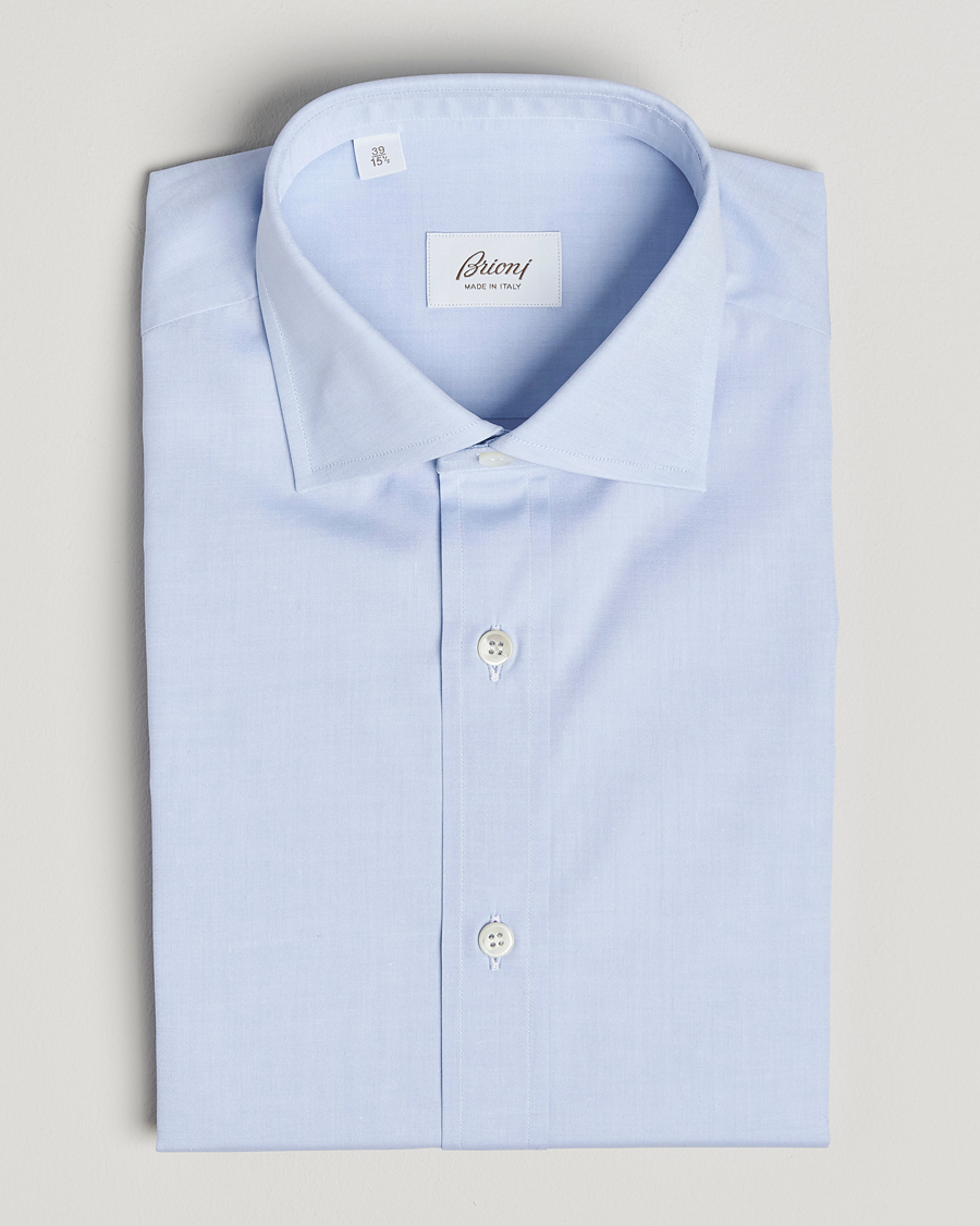 Men | Shirts | Brioni | Classic Dress Shirt Light Blue