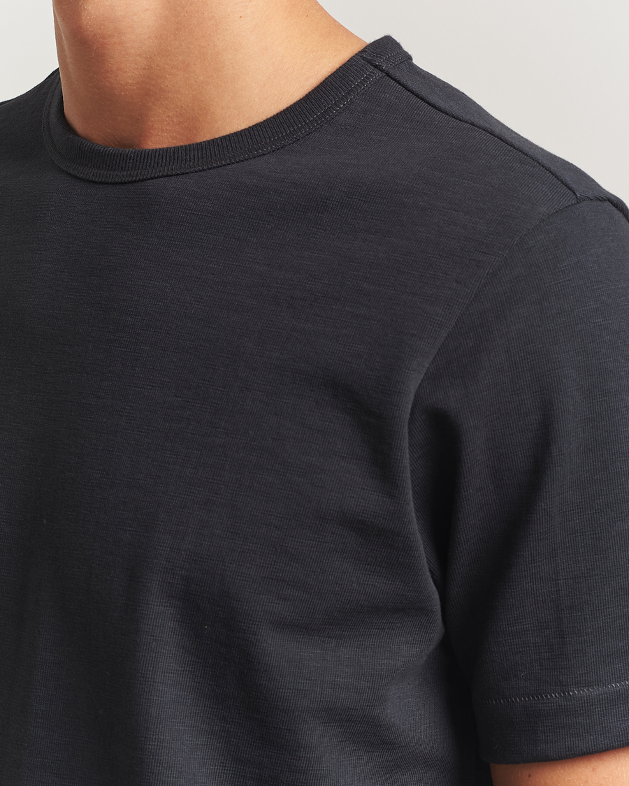 Men | T-Shirts | Merz b. Schwanen | Relaxed Fit Loopwheeled Heavy T-Shirt Charcoal