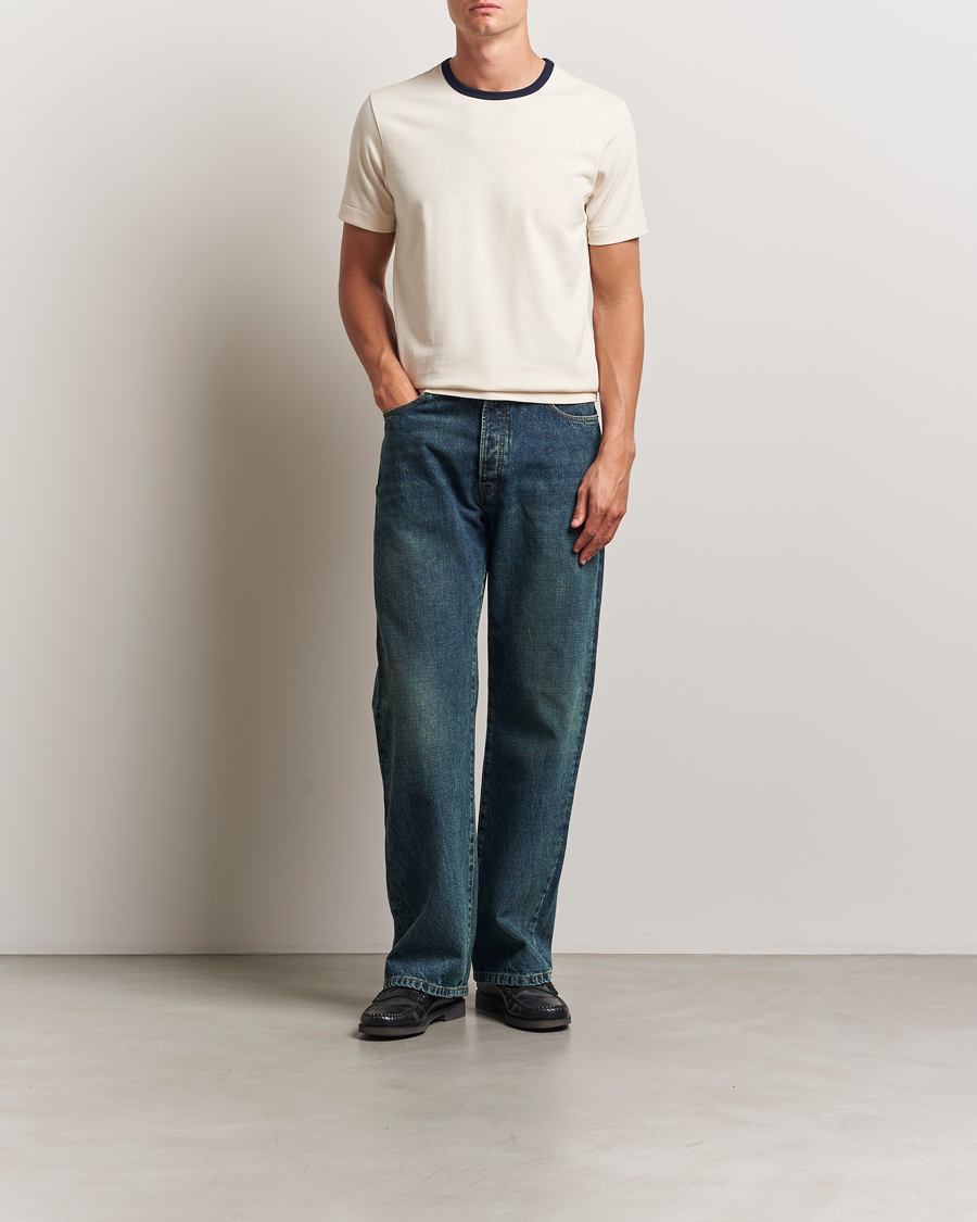 Men | T-Shirts | Merz b. Schwanen | Classic Fit T-Shirt Nature/Ink