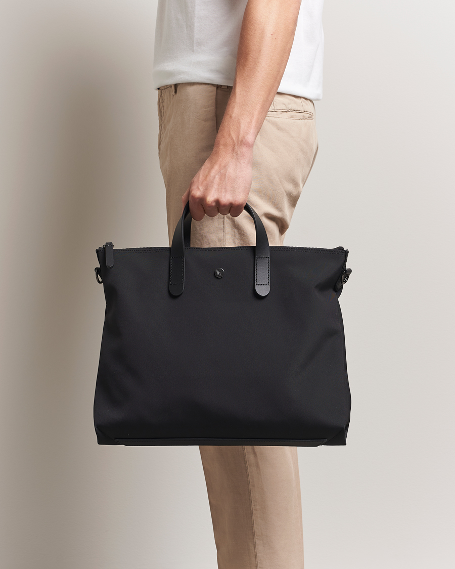 Men | Bags | Mismo | M/S Canvas Slim Brief Eclipse Black/Black