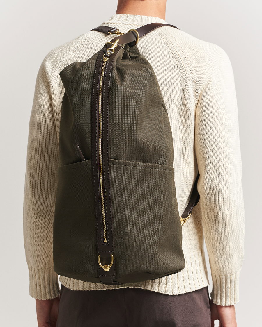 Men | Bags | Mismo | M/S Carpet Bag Army/Dark Brown