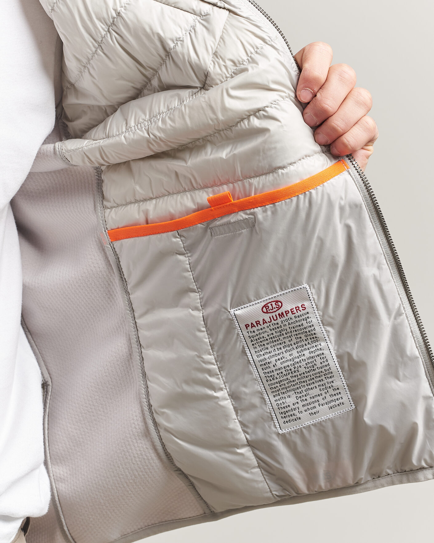 Men | Coats & Jackets | Parajumpers | Jayden Mesh Hybrid Jacket Ghiaccio