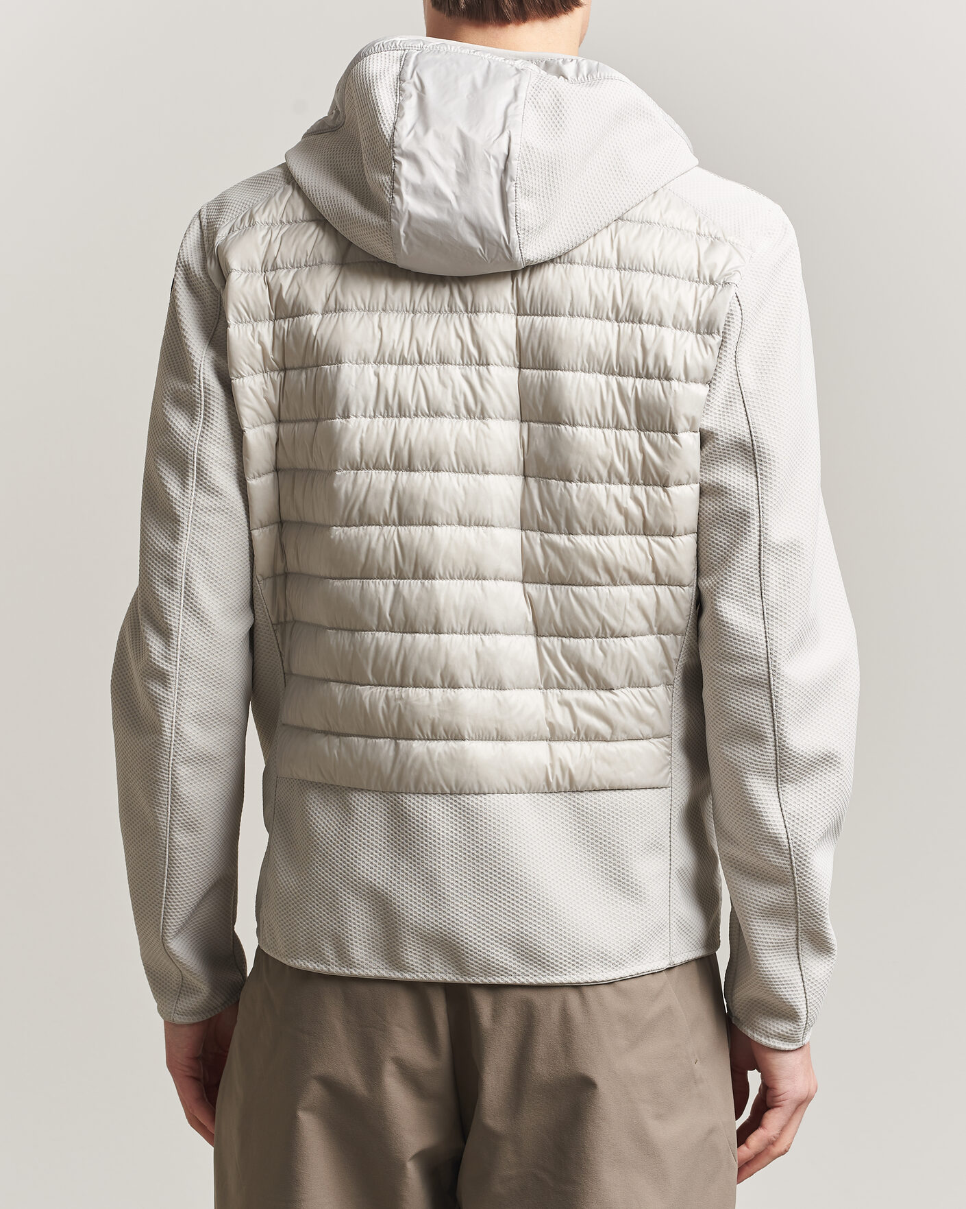 Men | Coats & Jackets | Parajumpers | Nolan Mesh Hooded Hybrid Ghiaccio