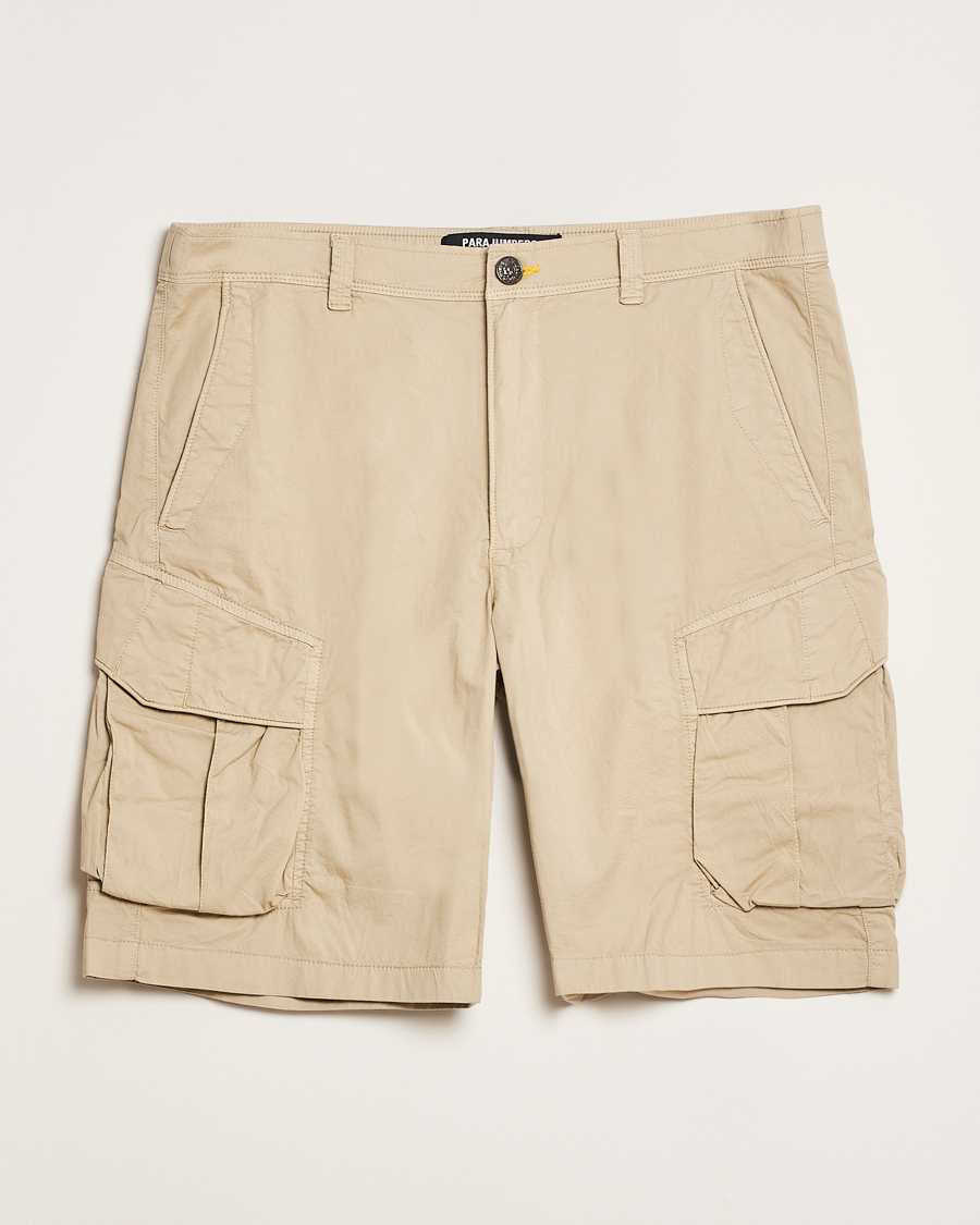 Men | Shorts | Parajumpers | Edmund Garment Dyed Twill Cargo Shorts Asparagus