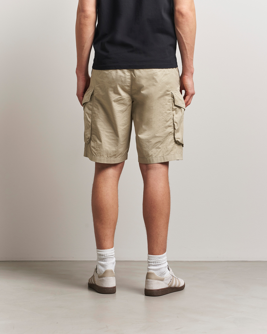 Men | Shorts | Parajumpers | Edmund Garment Dyed Twill Cargo Shorts Asparagus