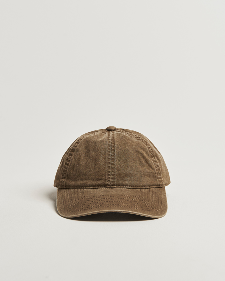 Men | Hats & Caps | Varsity Headwear | Washed Cotton Baseball Cap Beige