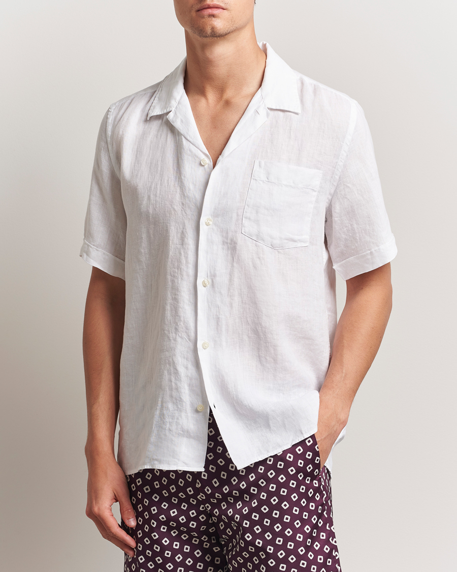 Men | Shirts | Vilebrequin | Charli Resort Short Sleeve Shirt Blanc