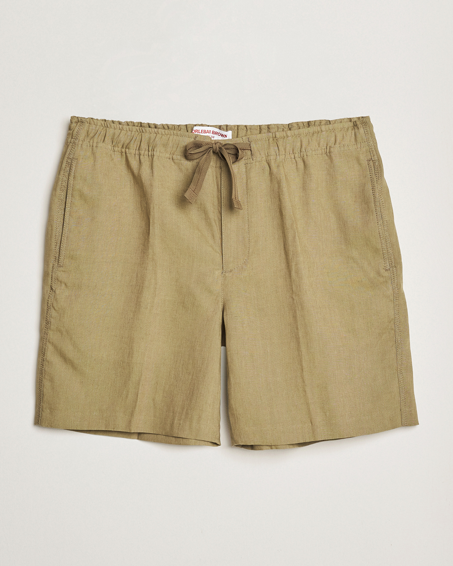 Men | Shorts | Orlebar Brown | Alex Linen Shorts Agave Green