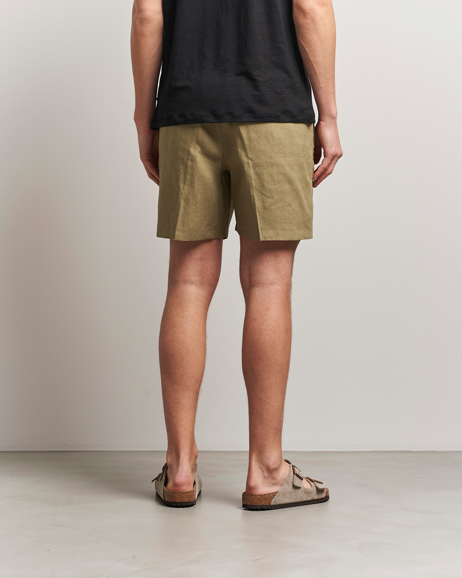 Men | Shorts | Orlebar Brown | Alex Linen Shorts Agave Green