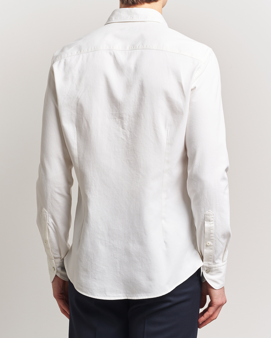Men | Shirts | Stenströms | Slimline Double Pocket Shirt White
