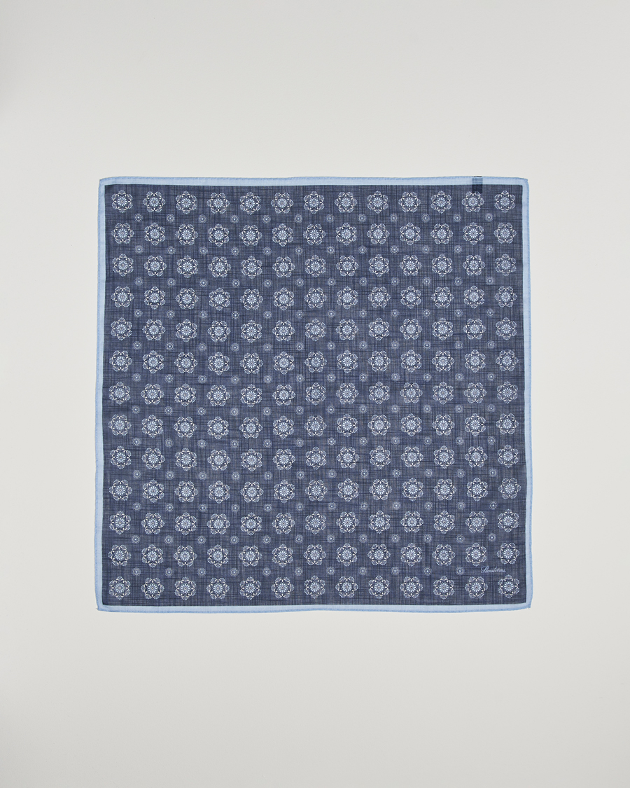 Men | Stenströms Printed Cotton Bandana Navy | Stenströms | Printed Cotton Bandana Navy
