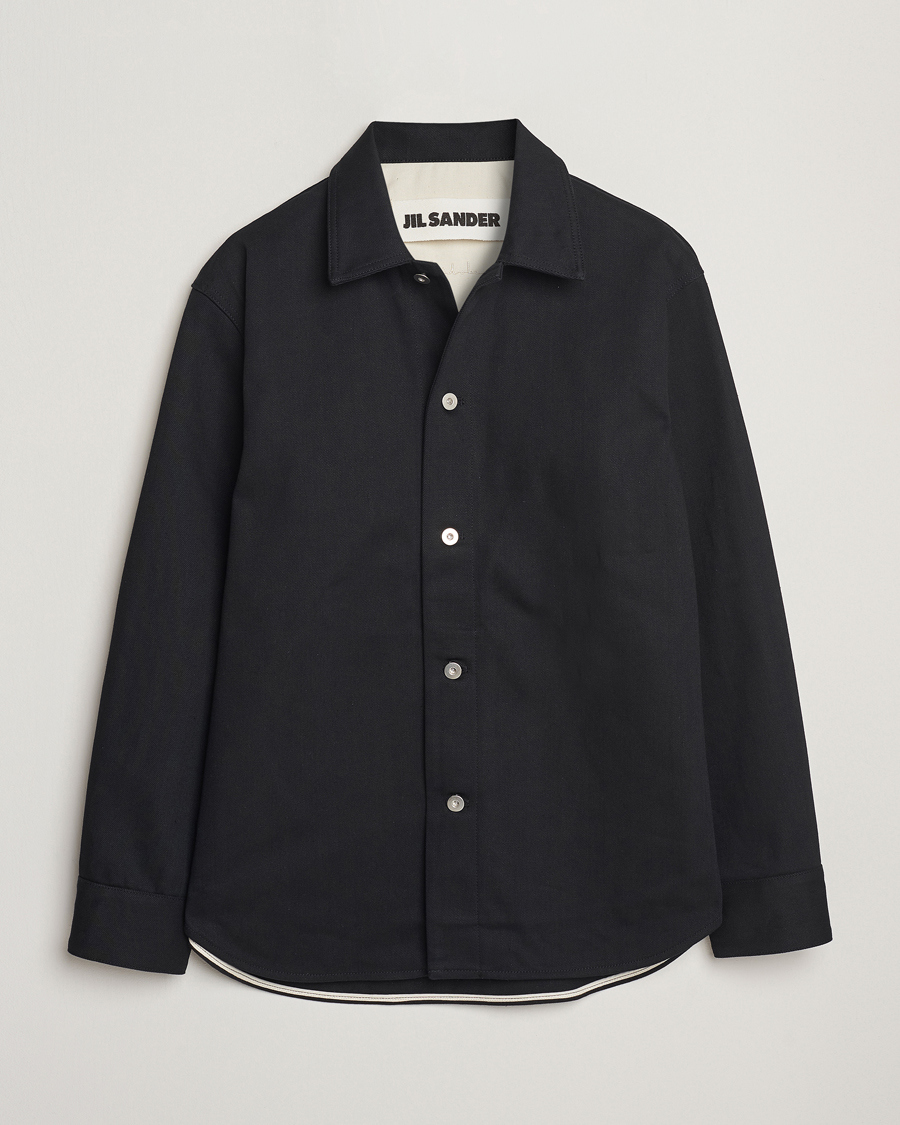 Jil Sander Denim Shirt Jacket Black at CareOfCarl.com