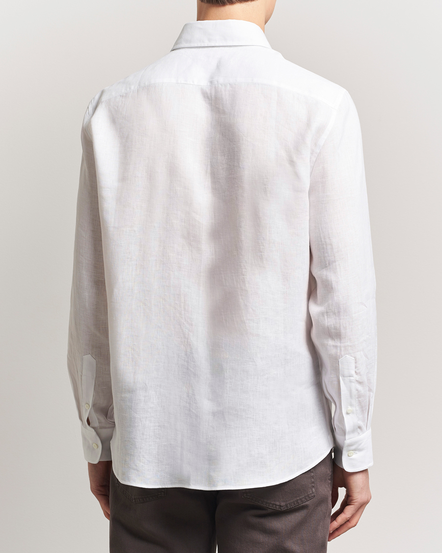 Men | Shirts | Brunello Cucinelli | Easy Fit Linen Shirt White