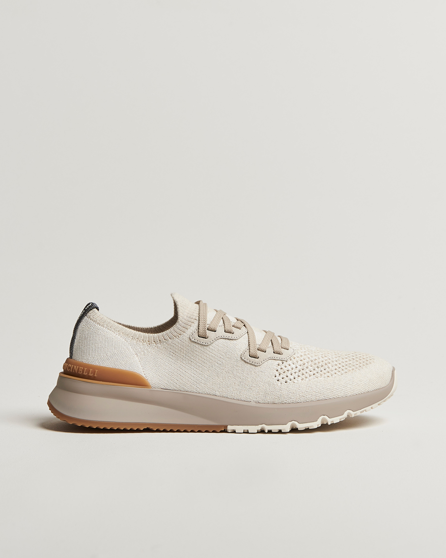 Men | Brunello Cucinelli Mesh Running Sneakers Beige | Brunello Cucinelli | Mesh Running Sneakers Beige