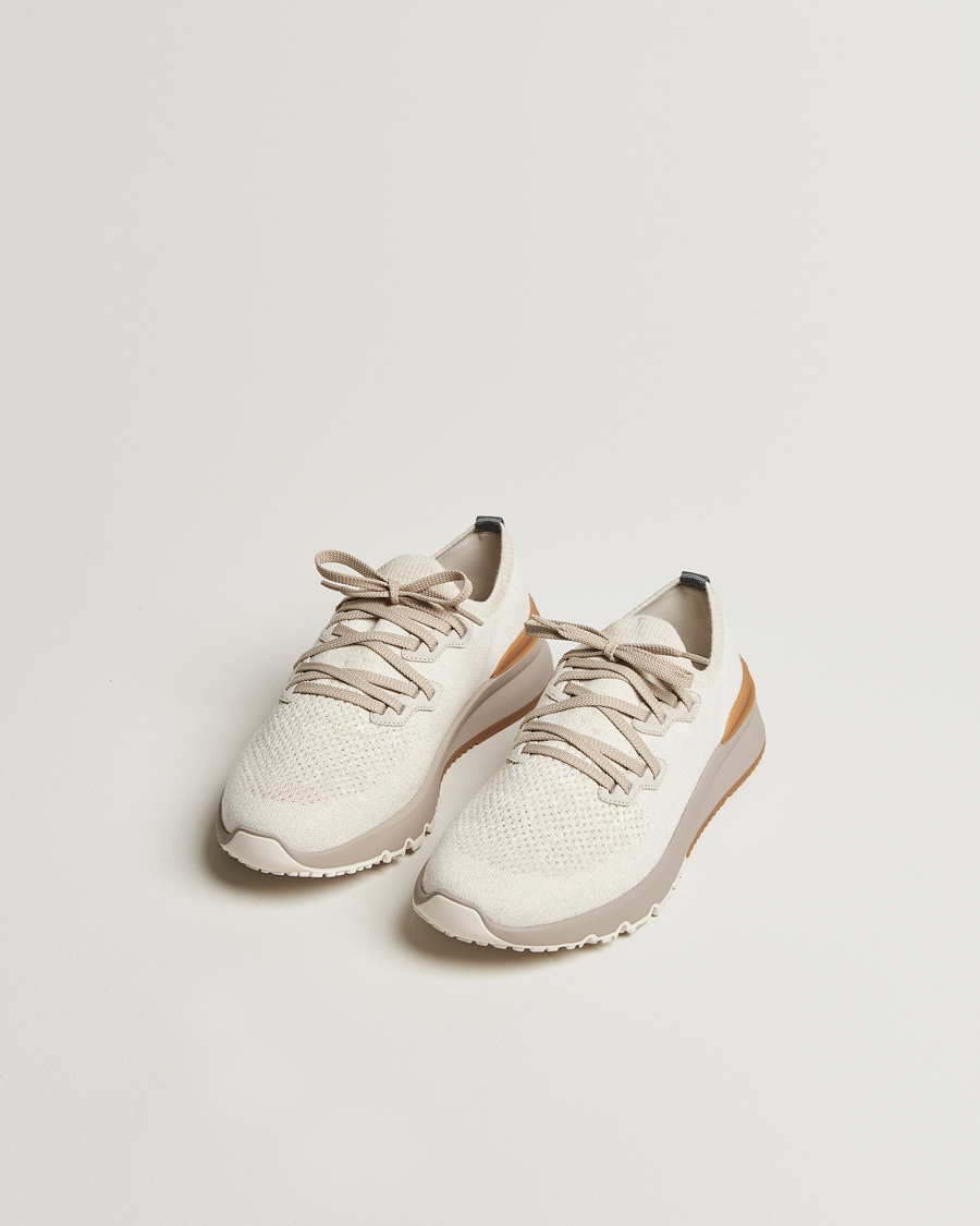 Men | Brunello Cucinelli Mesh Running Sneakers Beige | Brunello Cucinelli | Mesh Running Sneakers Beige