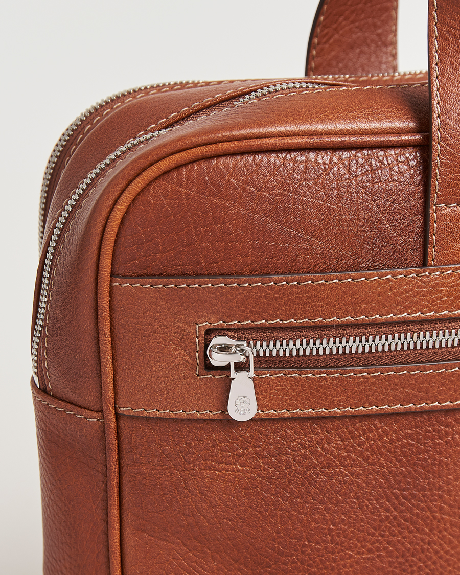 Men | Brunello Cucinelli Grain Leather Briefcase Cognac | Brunello Cucinelli | Grain Leather Briefcase Cognac