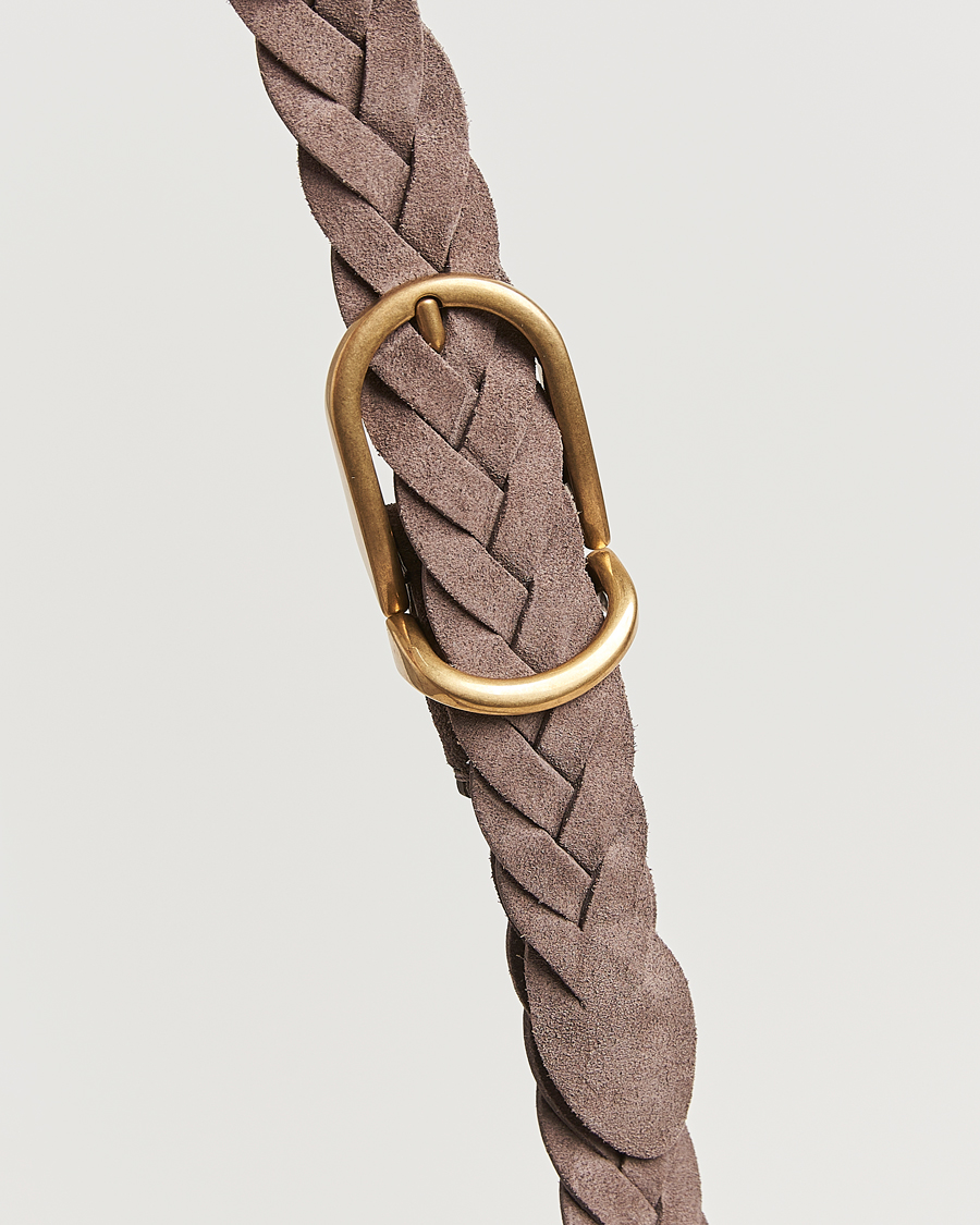 Men | Brunello Cucinelli Braided Belt Brown Suede | Brunello Cucinelli | Braided Belt Brown Suede