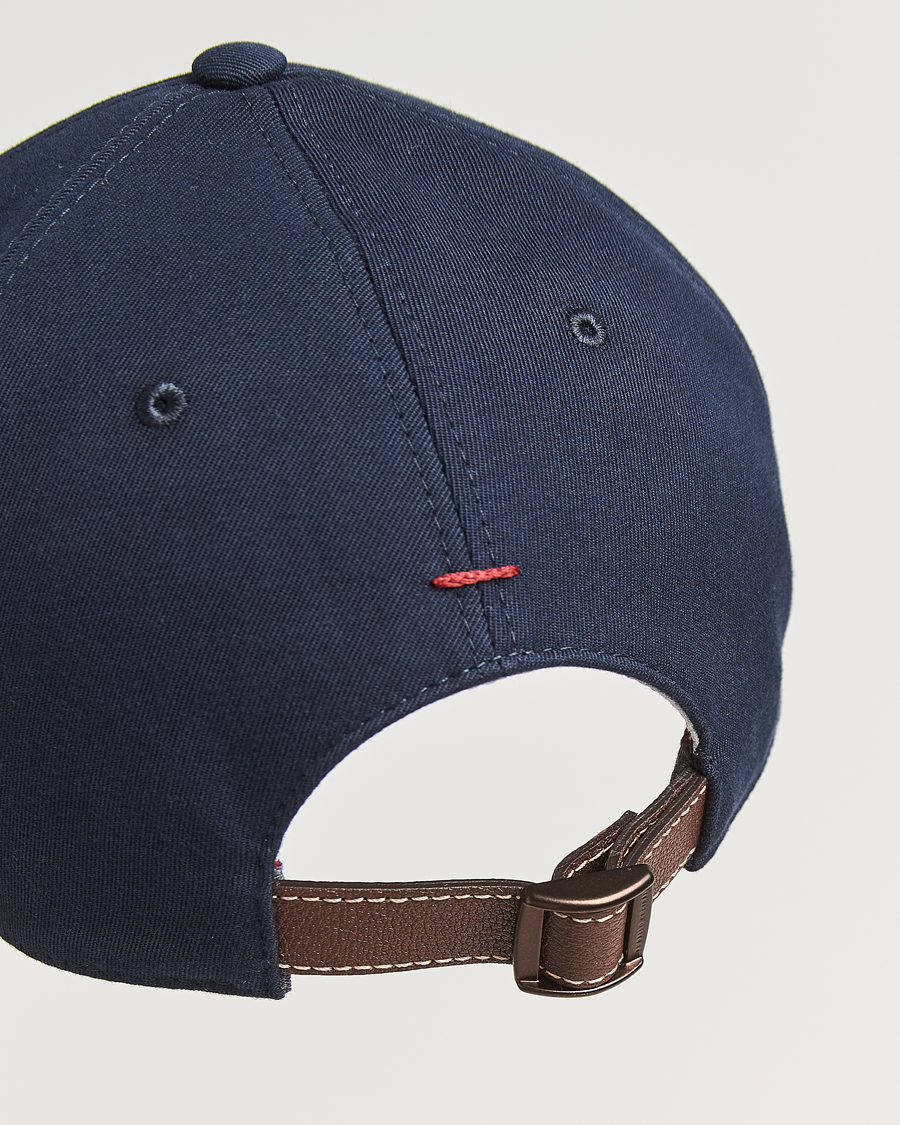 Brunello Cucinelli Twill Cotton Baseball Cap Navy at CareOfCarl.com