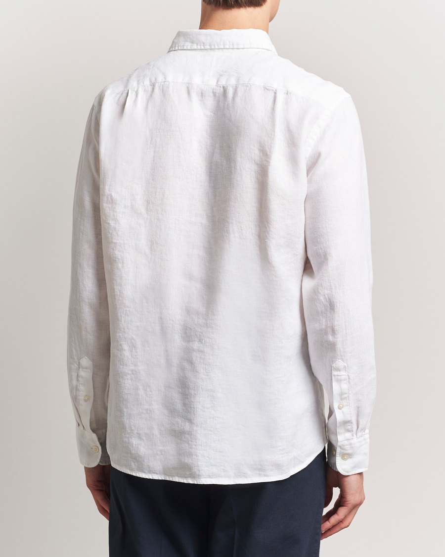 Men | Shirts | Charles Tyrwhitt | Pure Linen Slim Fit Shirt White