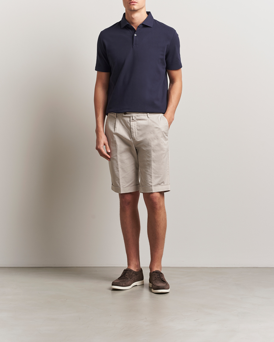 Men | Polo Shirts | Charles Tyrwhitt | Short Sleeve Cotton Pique Polo Navy
