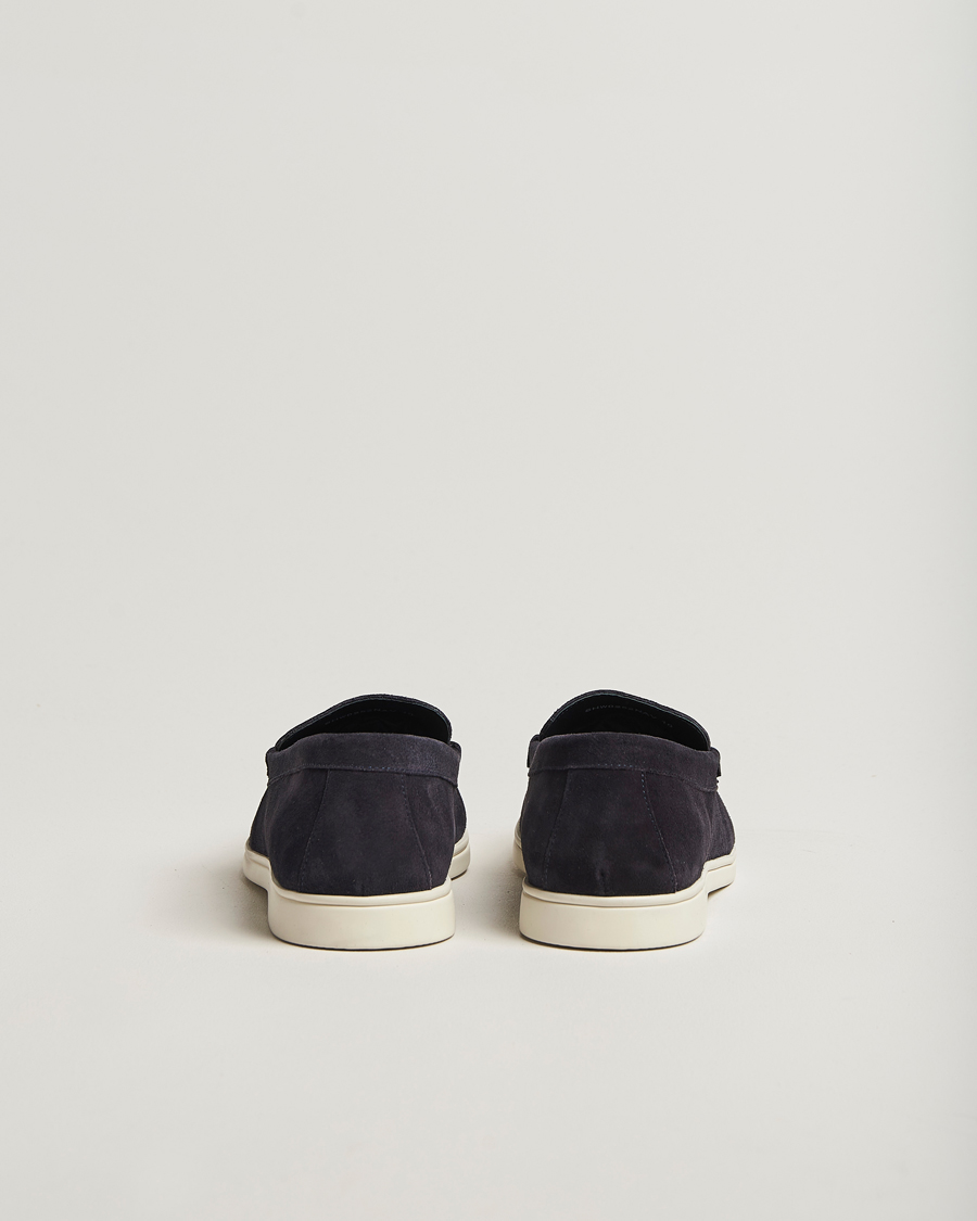 Men | Loafers | Charles Tyrwhitt | Suede Slip On Loafers Navy
