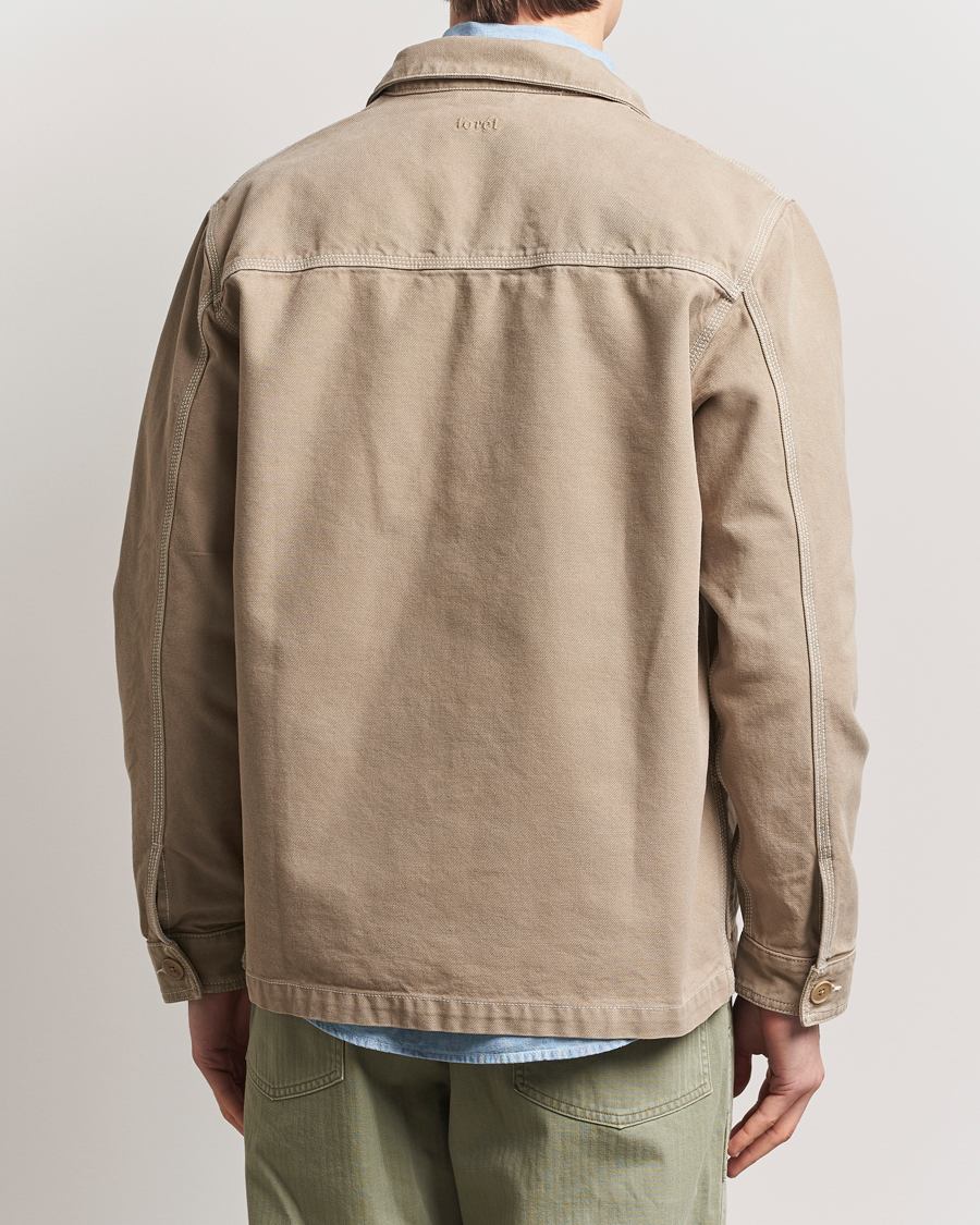 Men | Shirts | Forét | Berry Canvas Overshirt Khaki