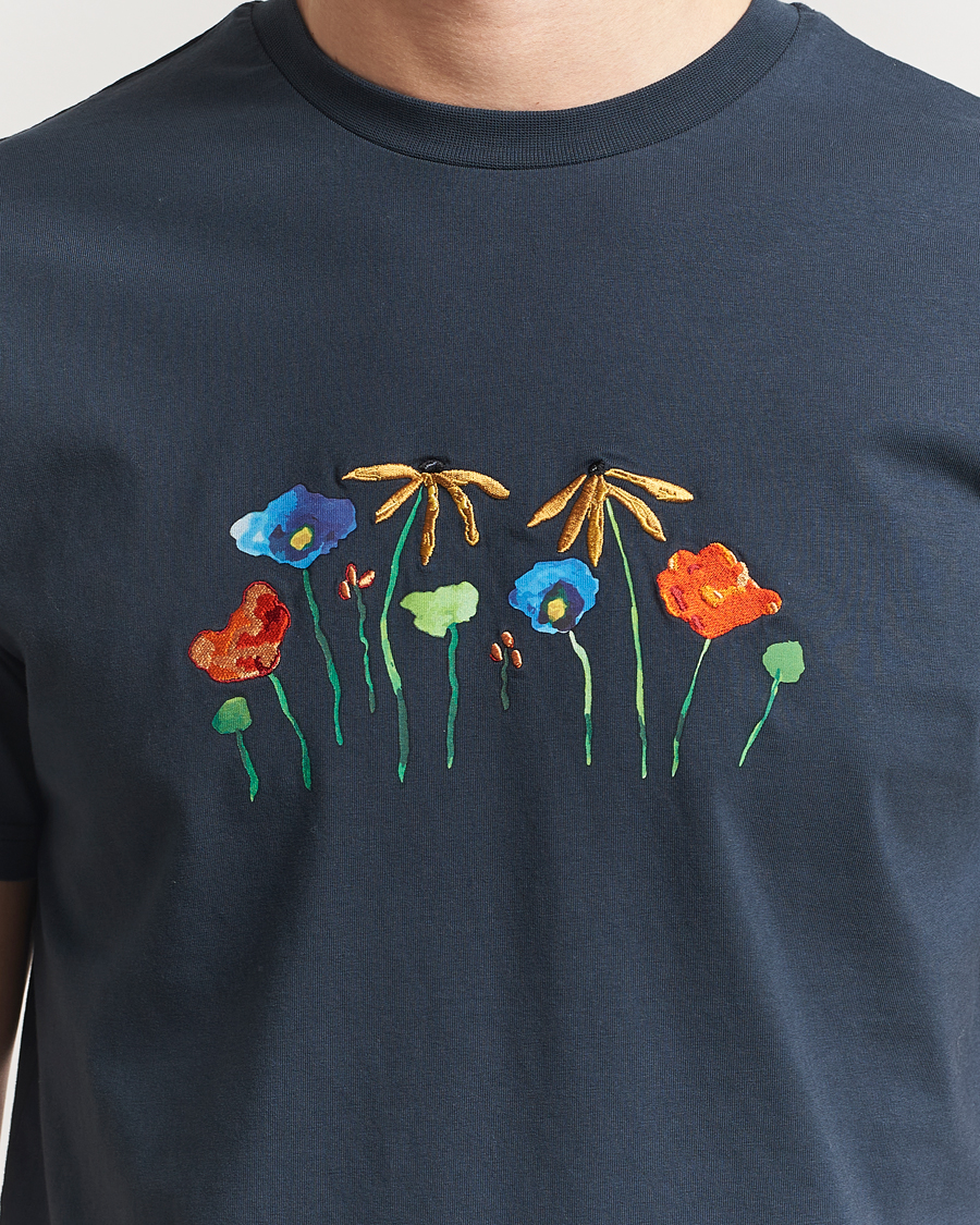 Men | T-Shirts | Forét | Botanic T-Shirt Navy