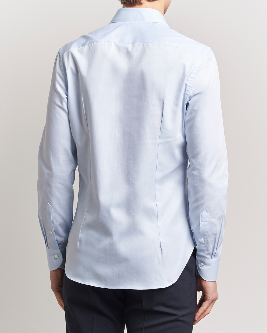 Men | Shirts | Canali | Slim Fit Cotton Shirt Light Blue