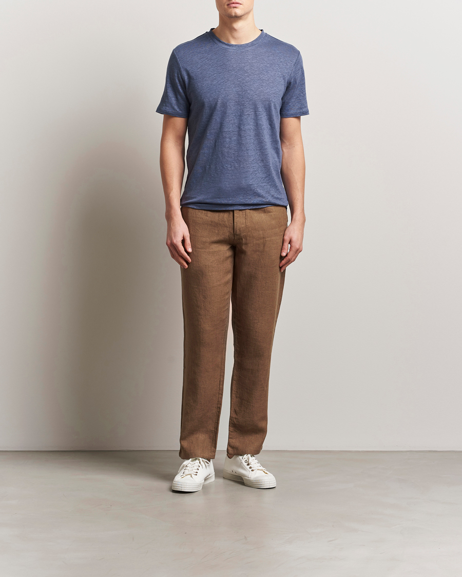 Men | Trousers | KnowledgeCotton Apparel | Loose Linen Pants Tuffet
