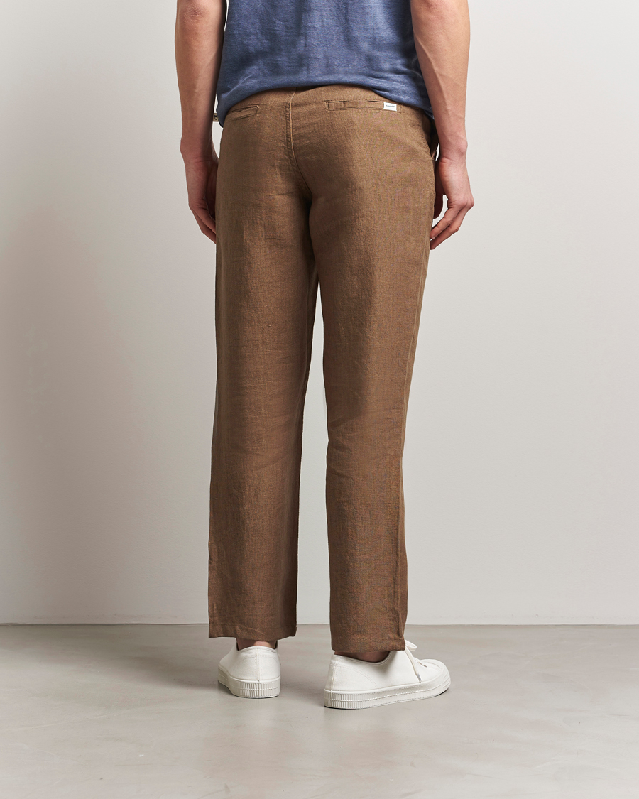 Men | Trousers | KnowledgeCotton Apparel | Loose Linen Pants Tuffet
