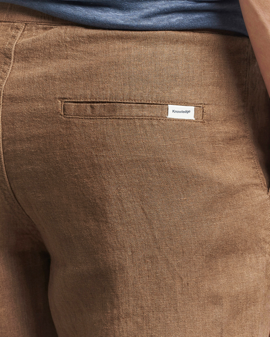 Men | Trousers | KnowledgeCotton Apparel | Loose Linen Pants Tuffet