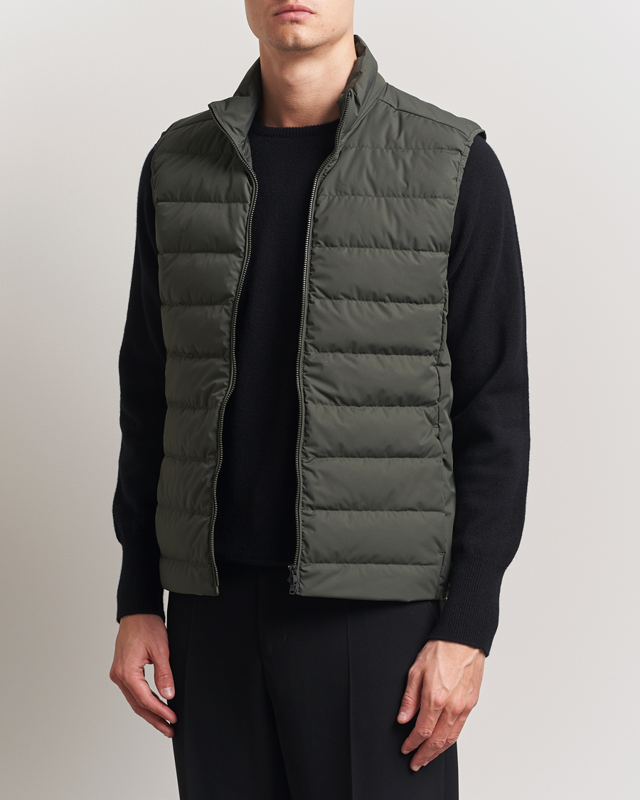 Men | Coats & Jackets | Scandinavian Edition | Ratio II Lightweight Padded Vest Dark Olive
