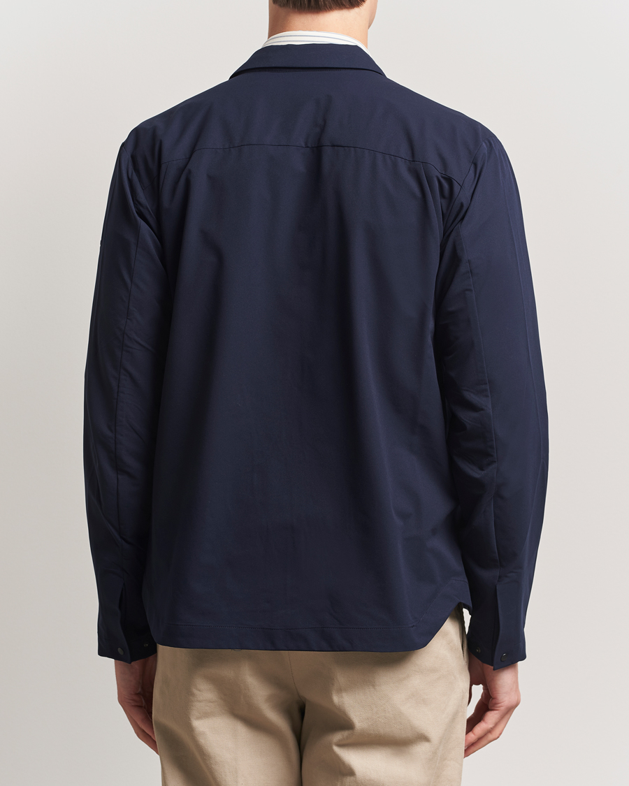 Men | Coats & Jackets | Scandinavian Edition | Merge II Stretch Shirt Jacket Navy Blue