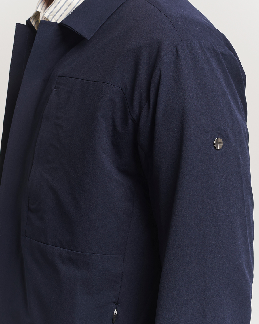Men | Coats & Jackets | Scandinavian Edition | Merge II Stretch Shirt Jacket Navy Blue