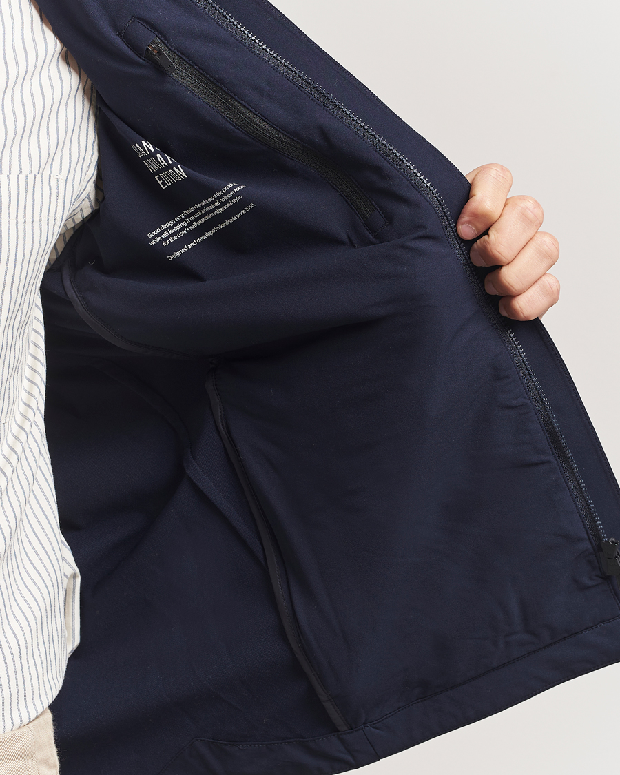 Men | Coats & Jackets | Scandinavian Edition | Merge II Stretch Shirt Jacket Navy Blue