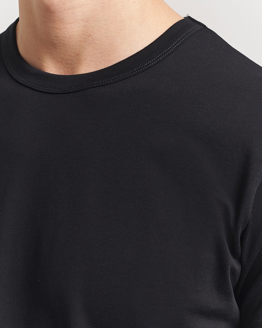 Men | T-Shirts | Sunspel | Single Jersey Supima Cotton T-Shirt Black