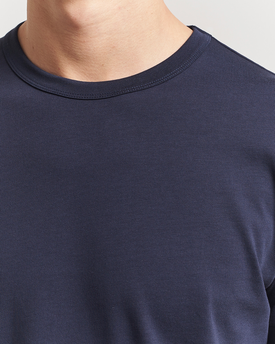 Men | T-Shirts | Sunspel | Single Jersey Supima Cotton T-Shirt Navy
