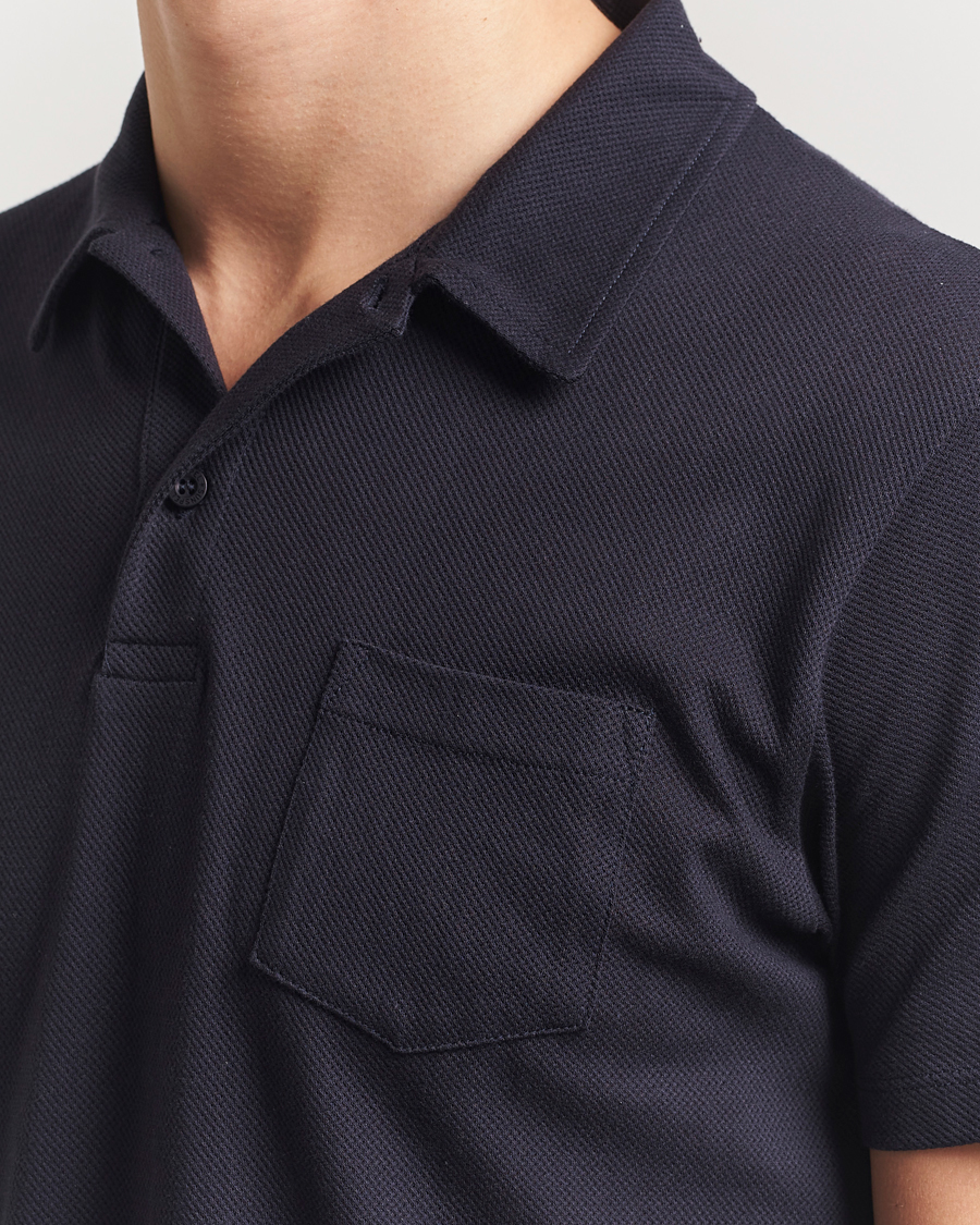 Men | Polo Shirts | Sunspel | Riviera Polo Shirt Midnight Navy