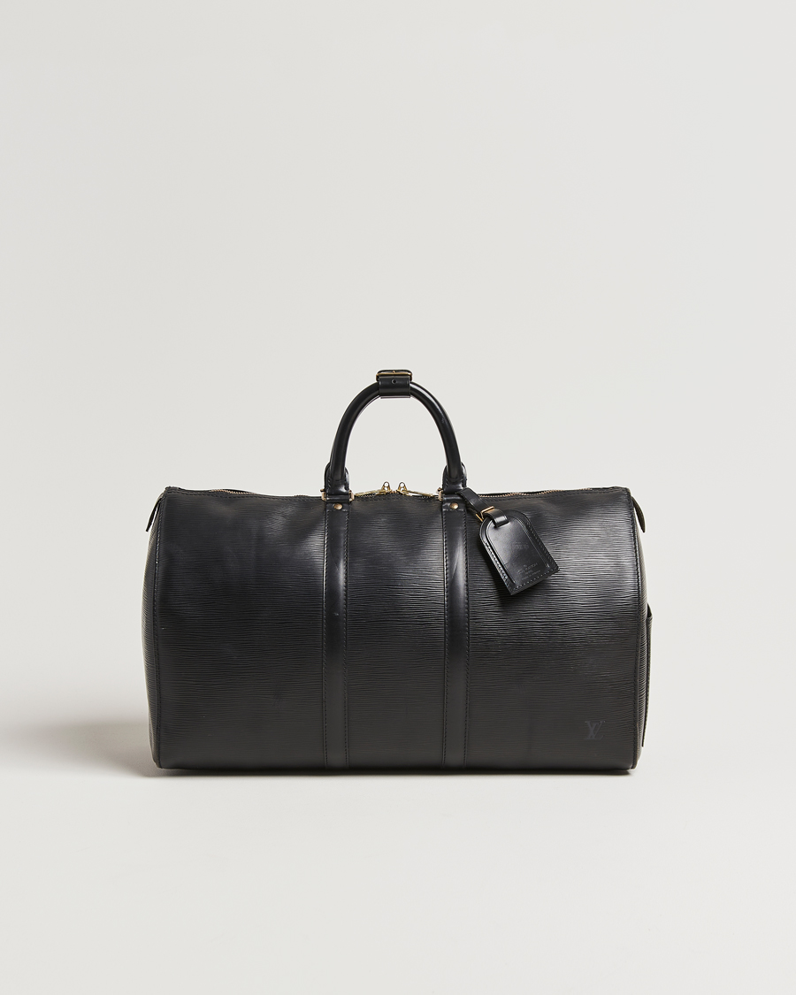 【希少】Louis Vuitton エピ ガーメントバッグ ブラック Louis Vuitton Pre-Owned Keepall 45 Epi Leather Bag Black at