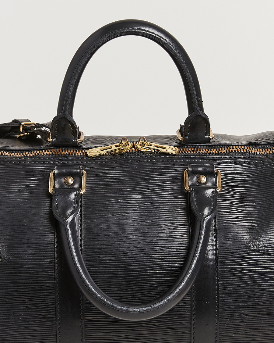 Louis Vuitton Pre-Owned Keepall 45 Epi Leather Bag Black at