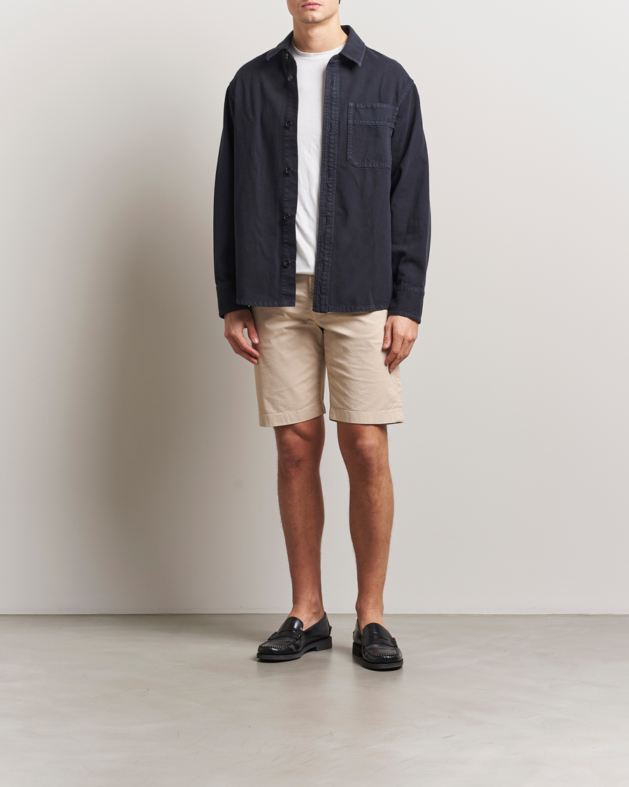Men | Shorts | Jacob Cohën | Nicolas Cotton Gabardine Shorts Beige