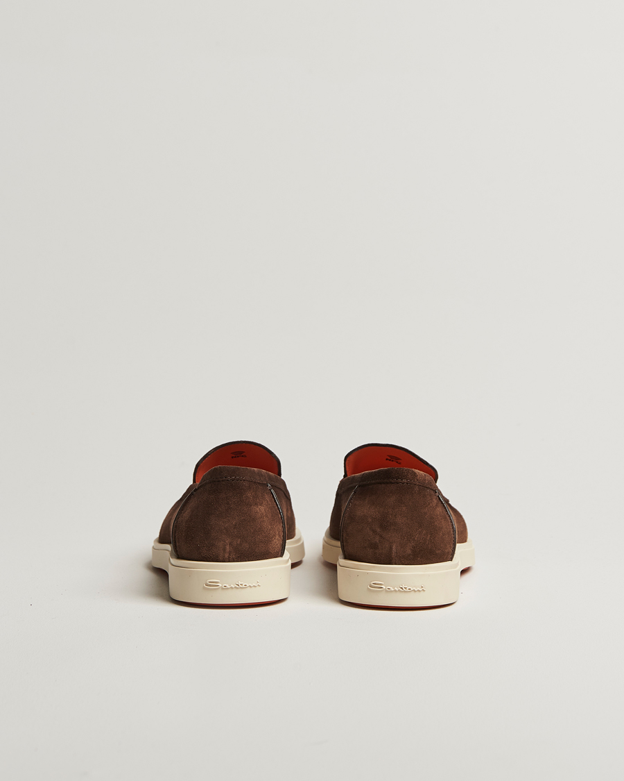 Men | Santoni Detroit Loafers Brown Suede | Santoni | Detroit Loafers Brown Suede