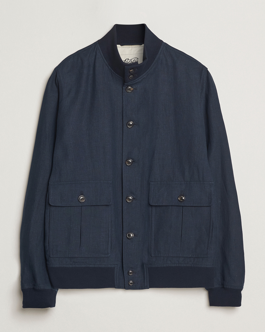 Men | Coats & Jackets | Valstar | Valstarino Linen Jacket Navy