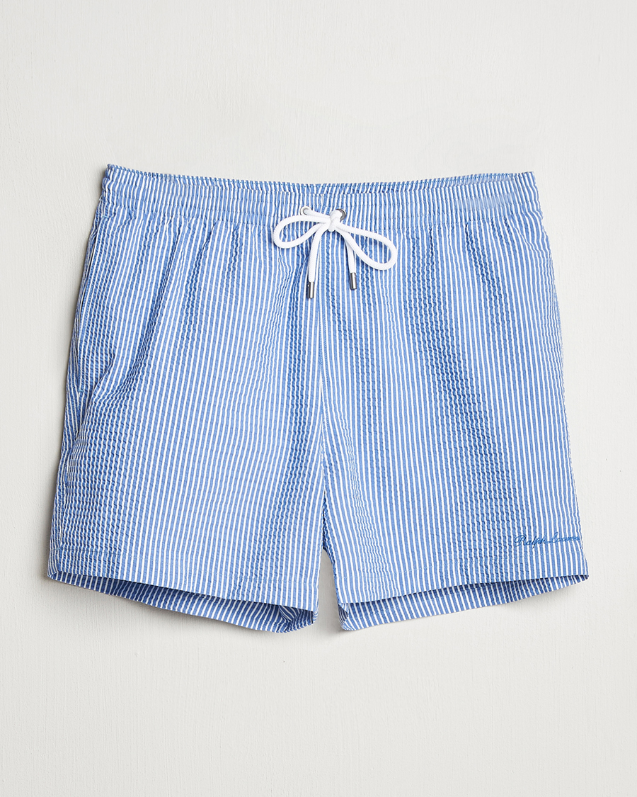 Ralph Lauren Purple Label Amalfi Swim Shorts Light Blue at
